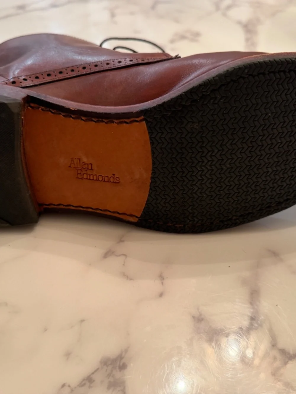 Allen Edmonds Bleeker Street Cap-toe Boot, Size 9D